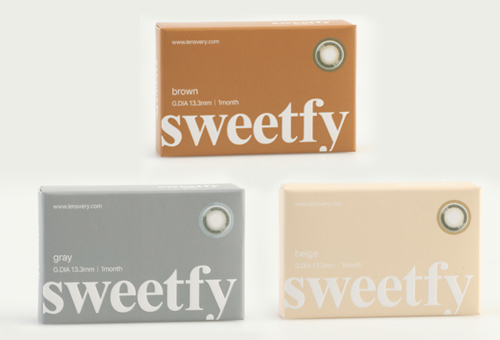 Sweetfy (BROWN, GRAY, BEIGE) 隐形眼镜产品案例
